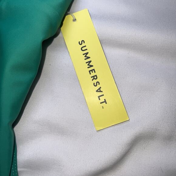 Summersalt THE SWAN DIVE Swimsuit Size 12 Great Teal Color block ONE PIECE NWT - Picture 5 of 14